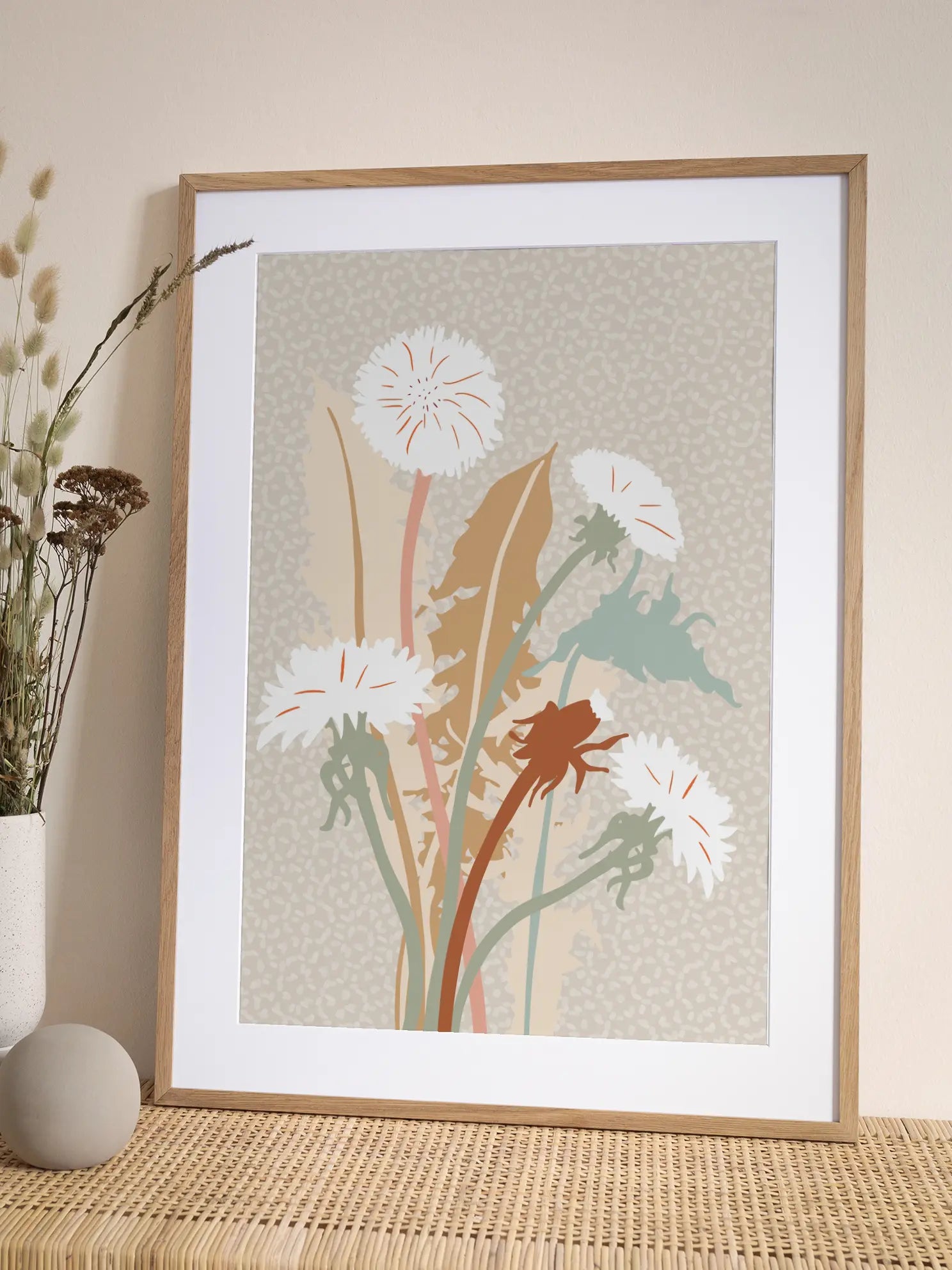 Potted Dandelion Poster