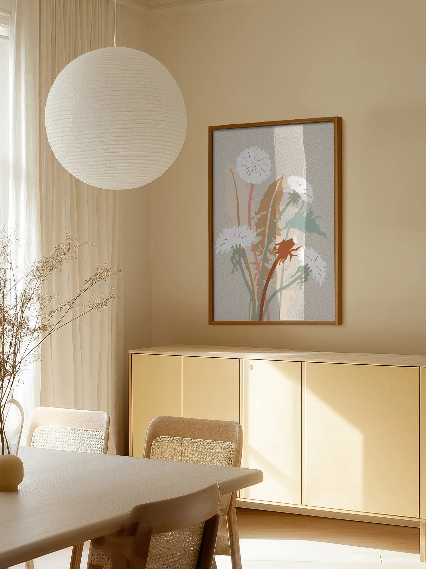 Potted Dandelion Poster