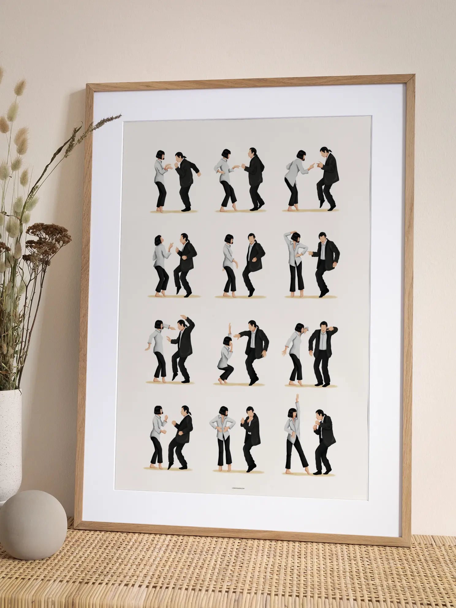 Pulp Fiction Dance Moves Poster