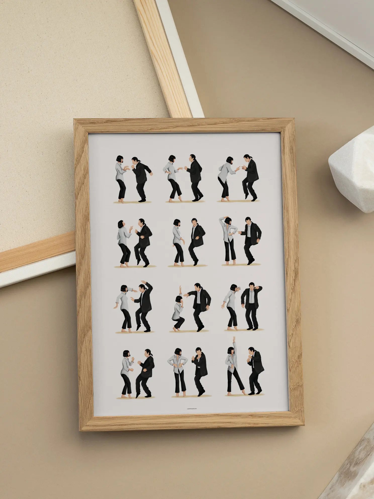 Pulp Fiction Dance Moves Poster