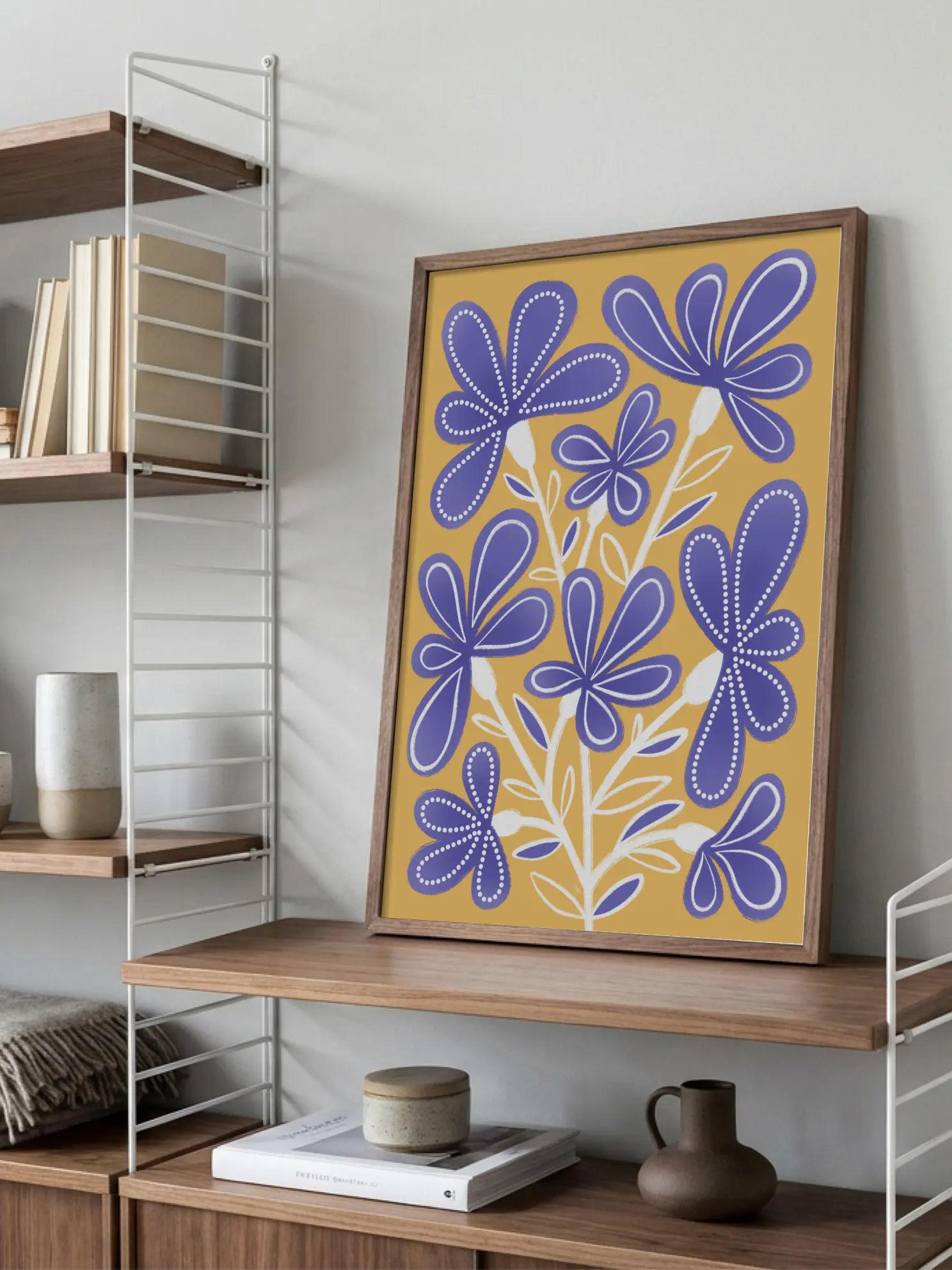 Purple Flowers Poster