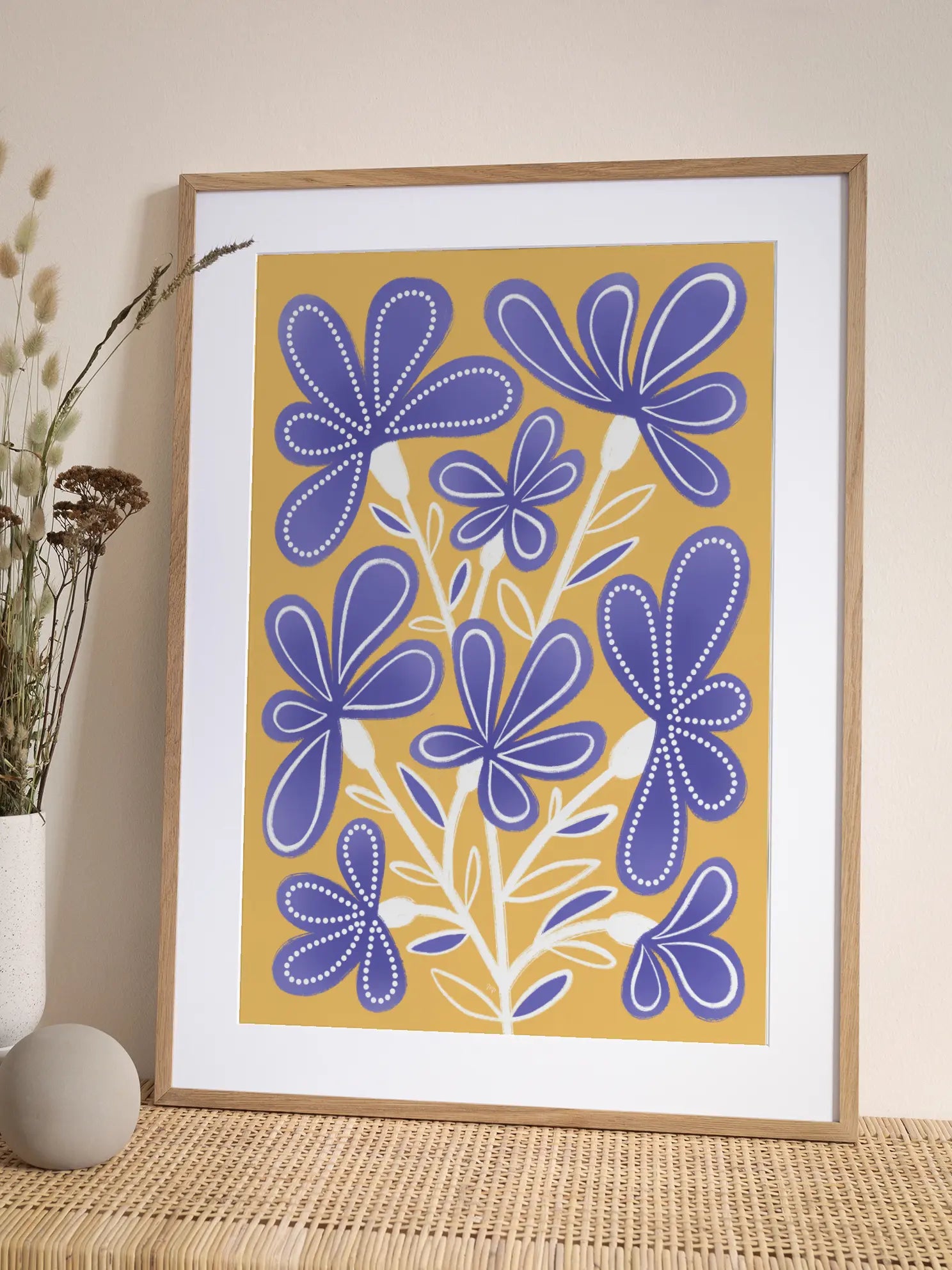 Purple Flowers Poster