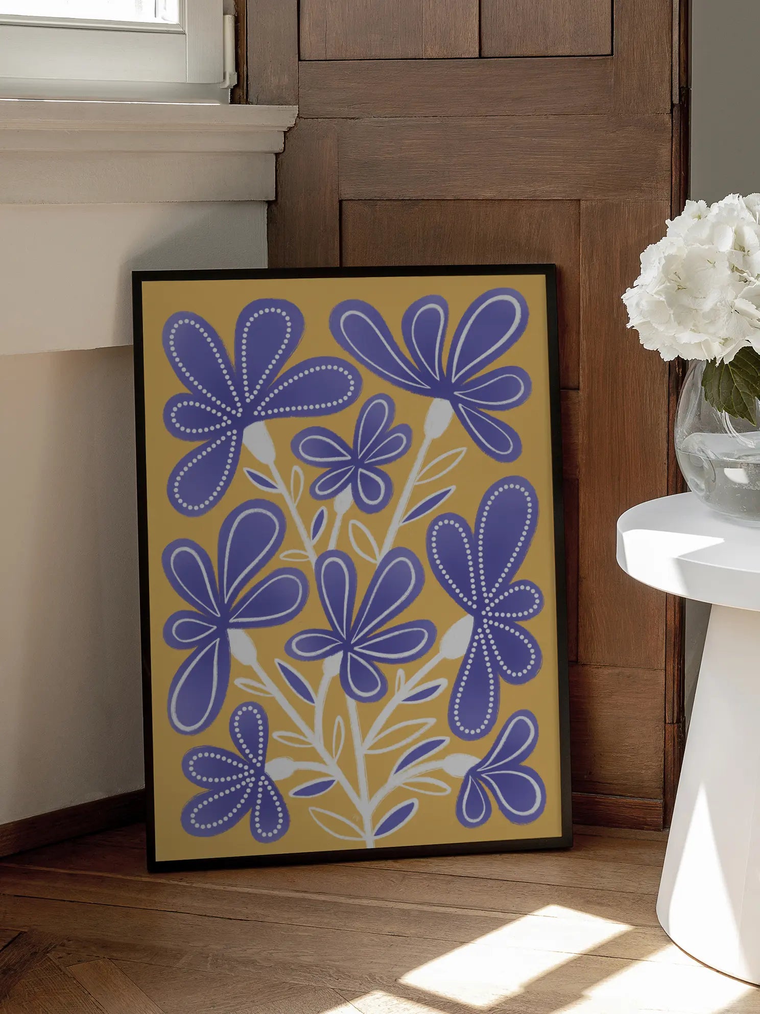 Purple Flowers Poster