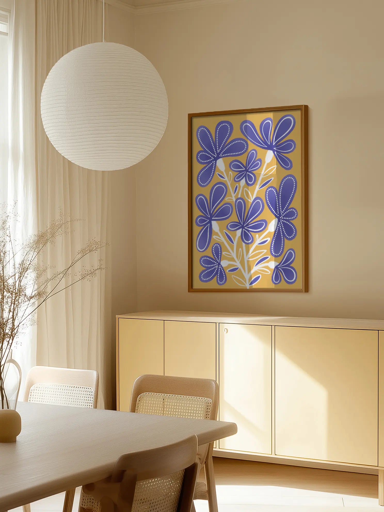 Purple Flowers Poster