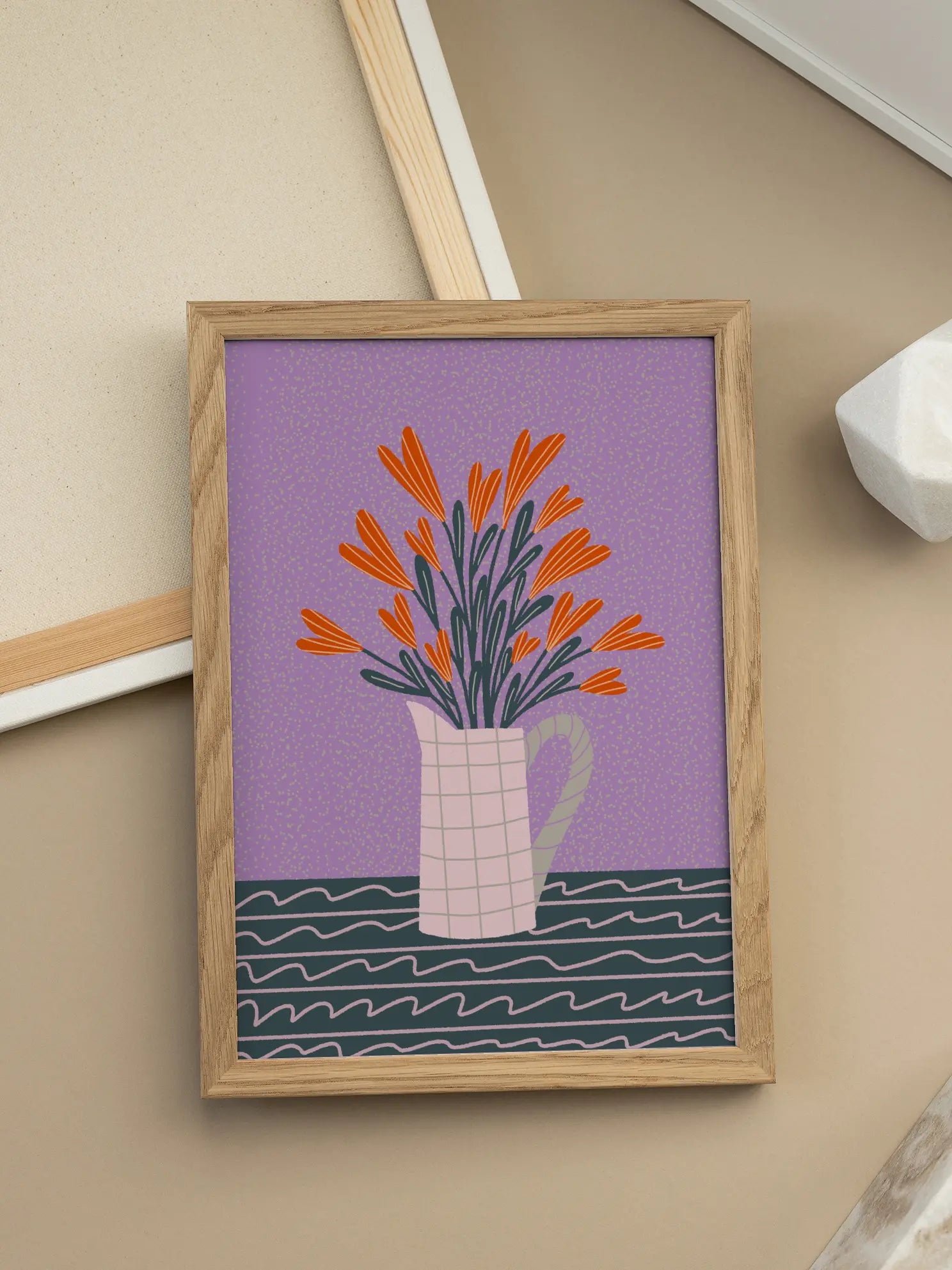 Purple Still Life Poster