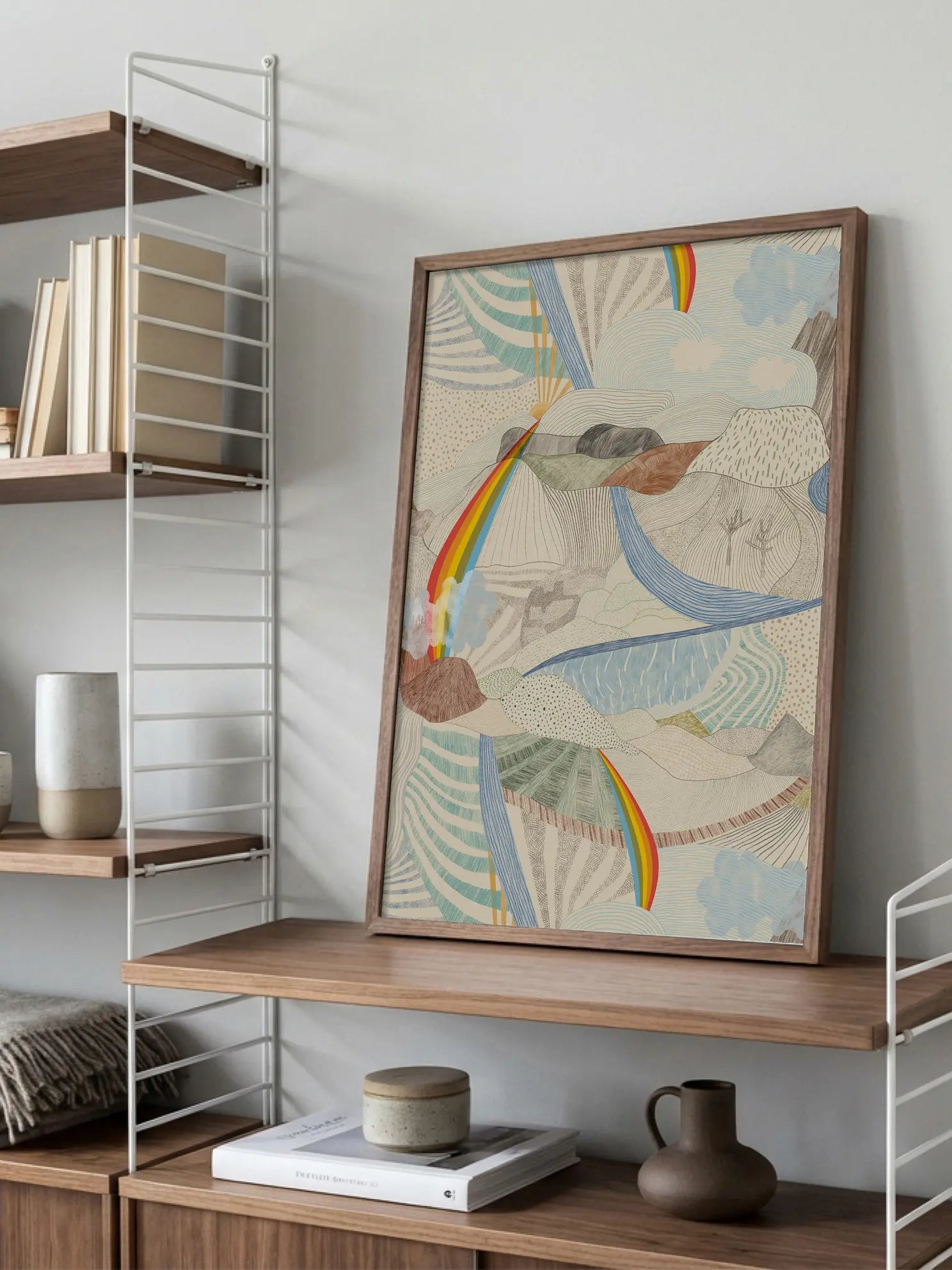 Rainbow Landscape Poster