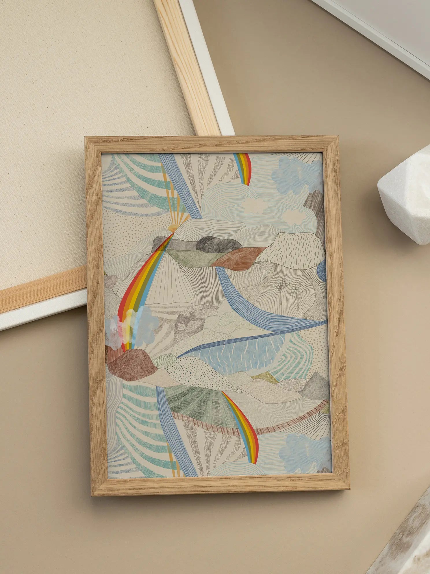 Rainbow Landscape Poster