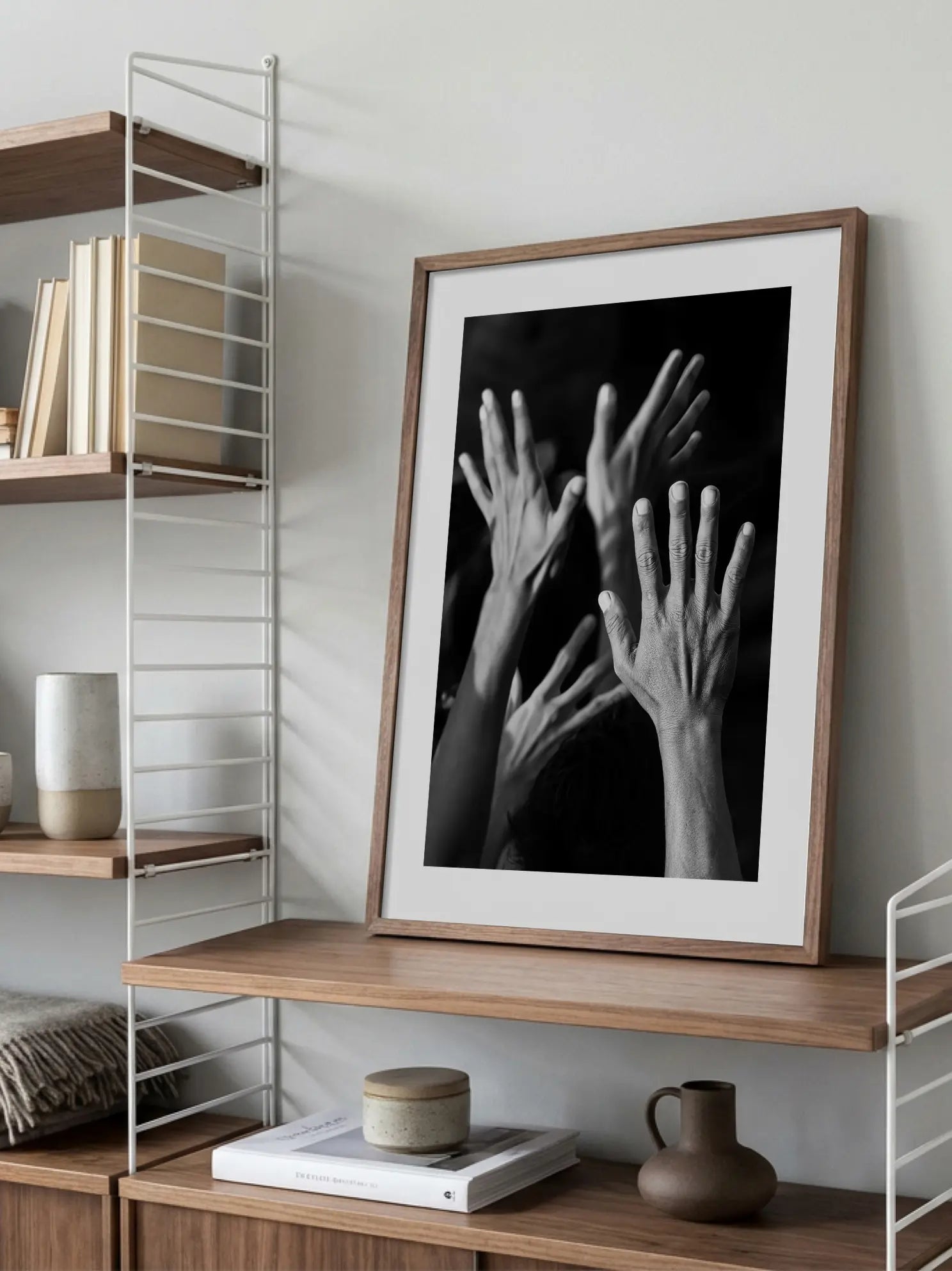 Reaching Hands Poster