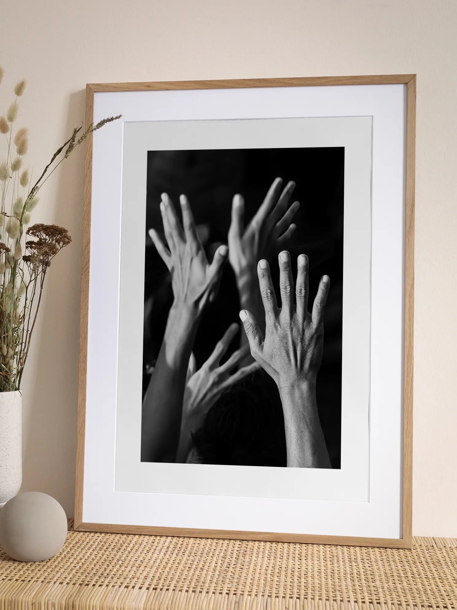 Reaching Hands Poster