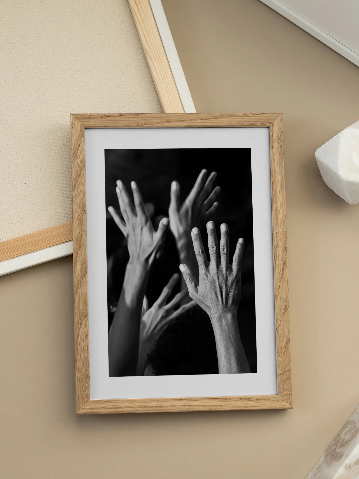 Reaching Hands Poster