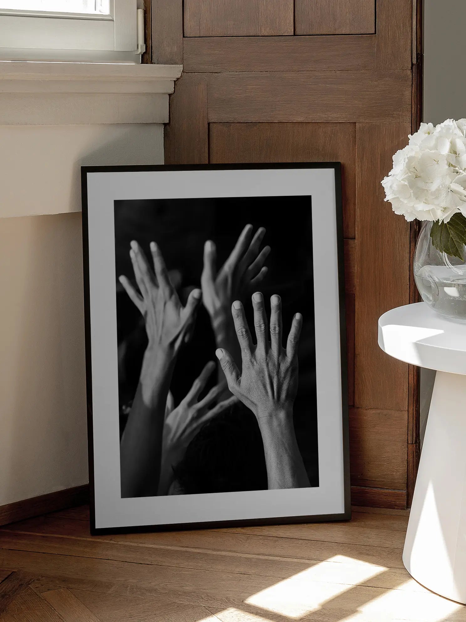 Reaching Hands Poster