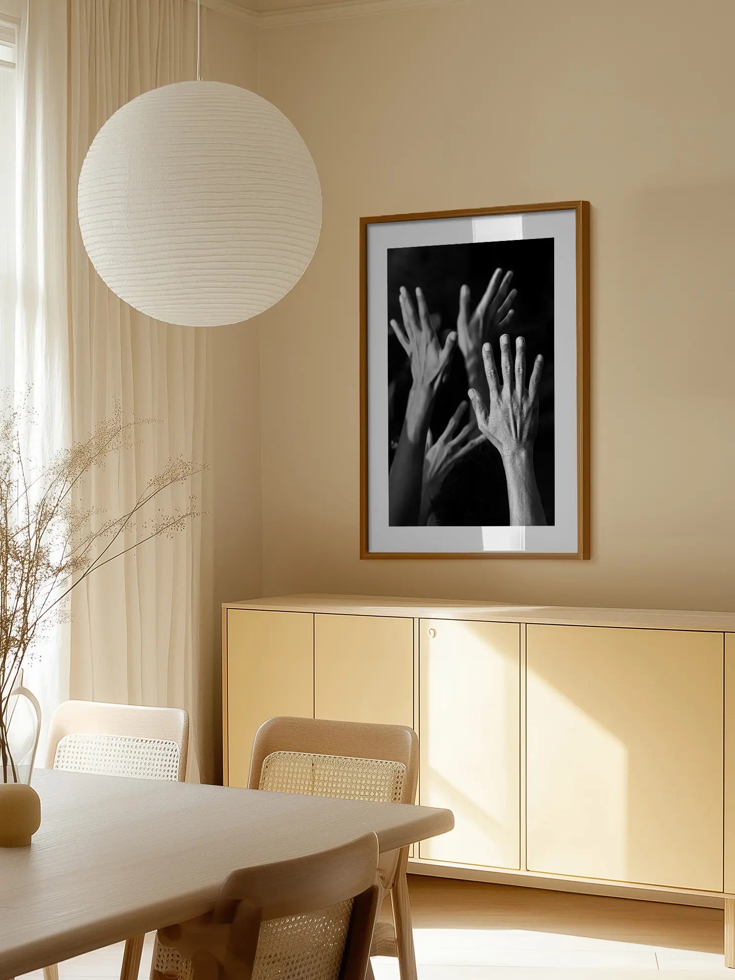 Reaching Hands Poster