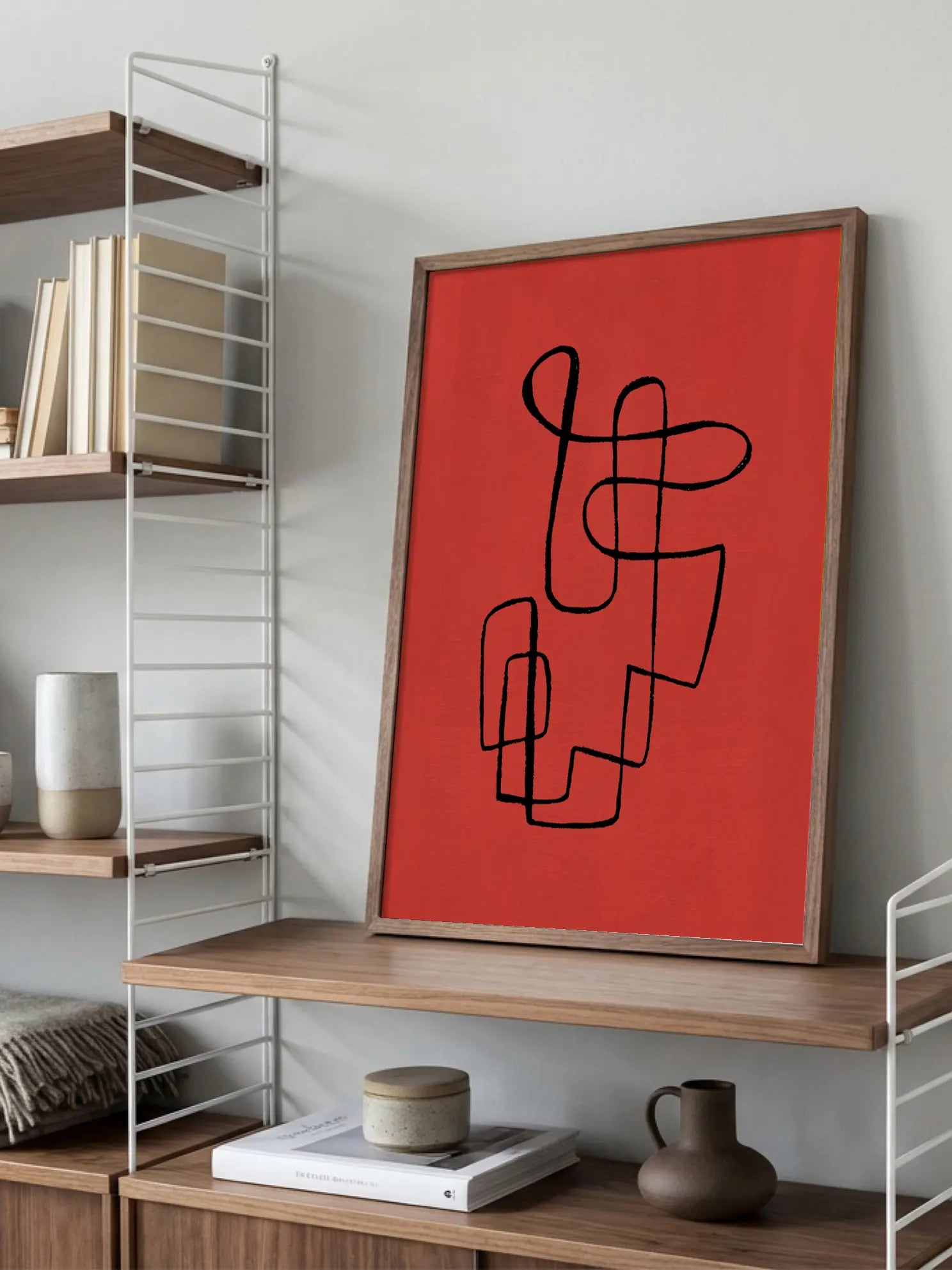 Red Abstract Poster