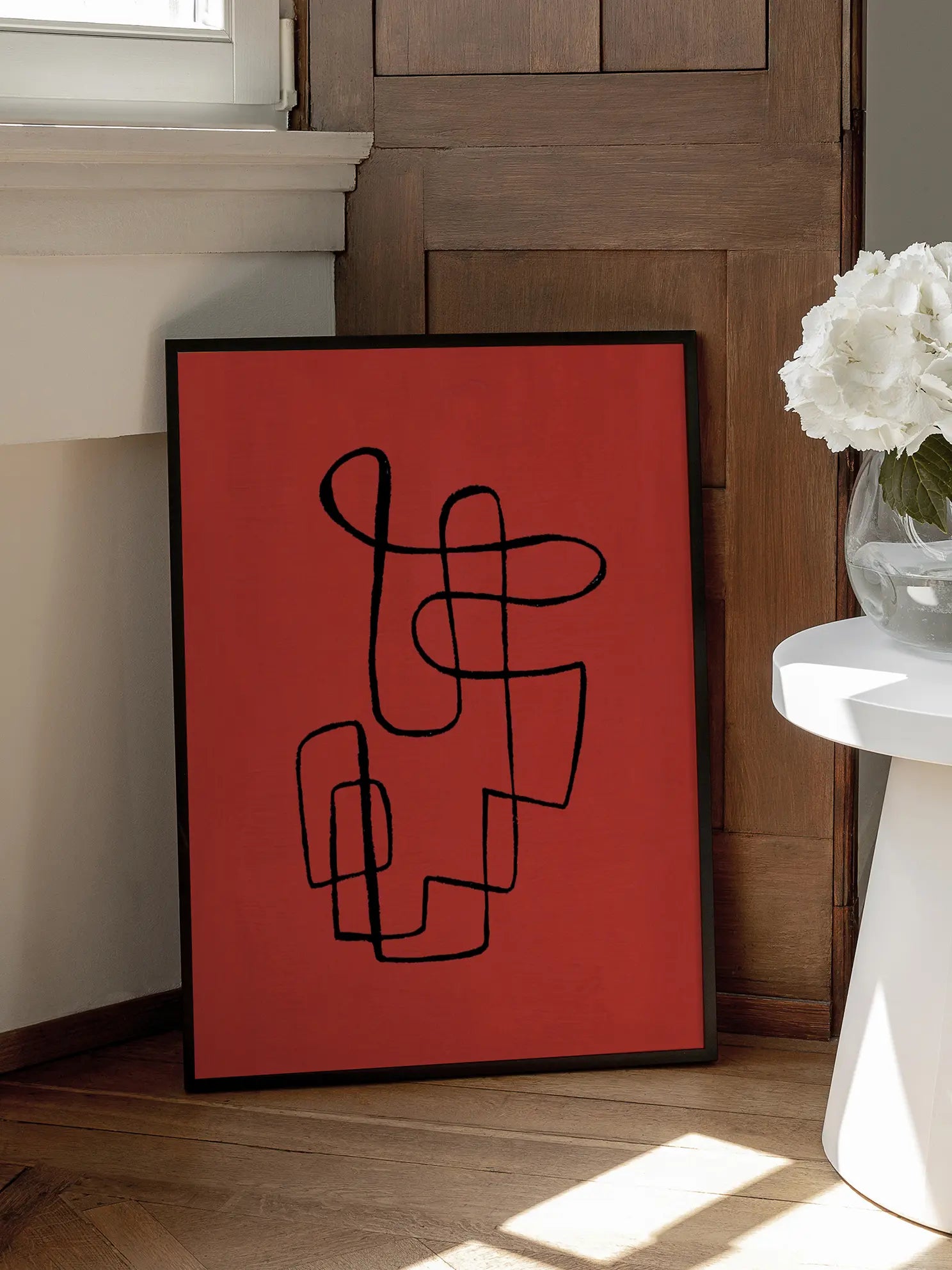 Red Abstract Poster
