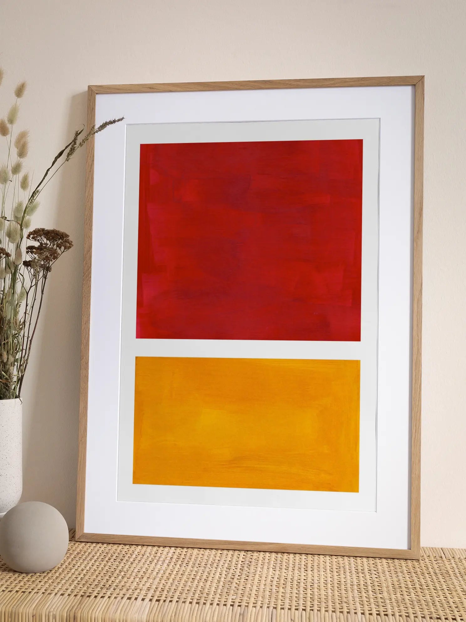 Red and Orange Poster