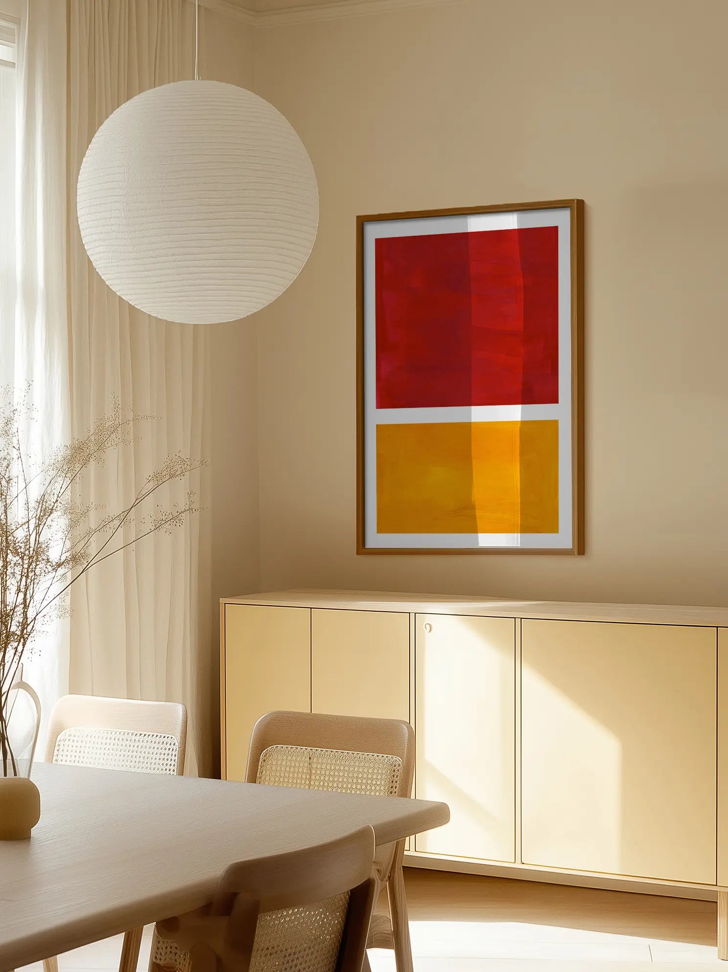 Red and Orange Poster