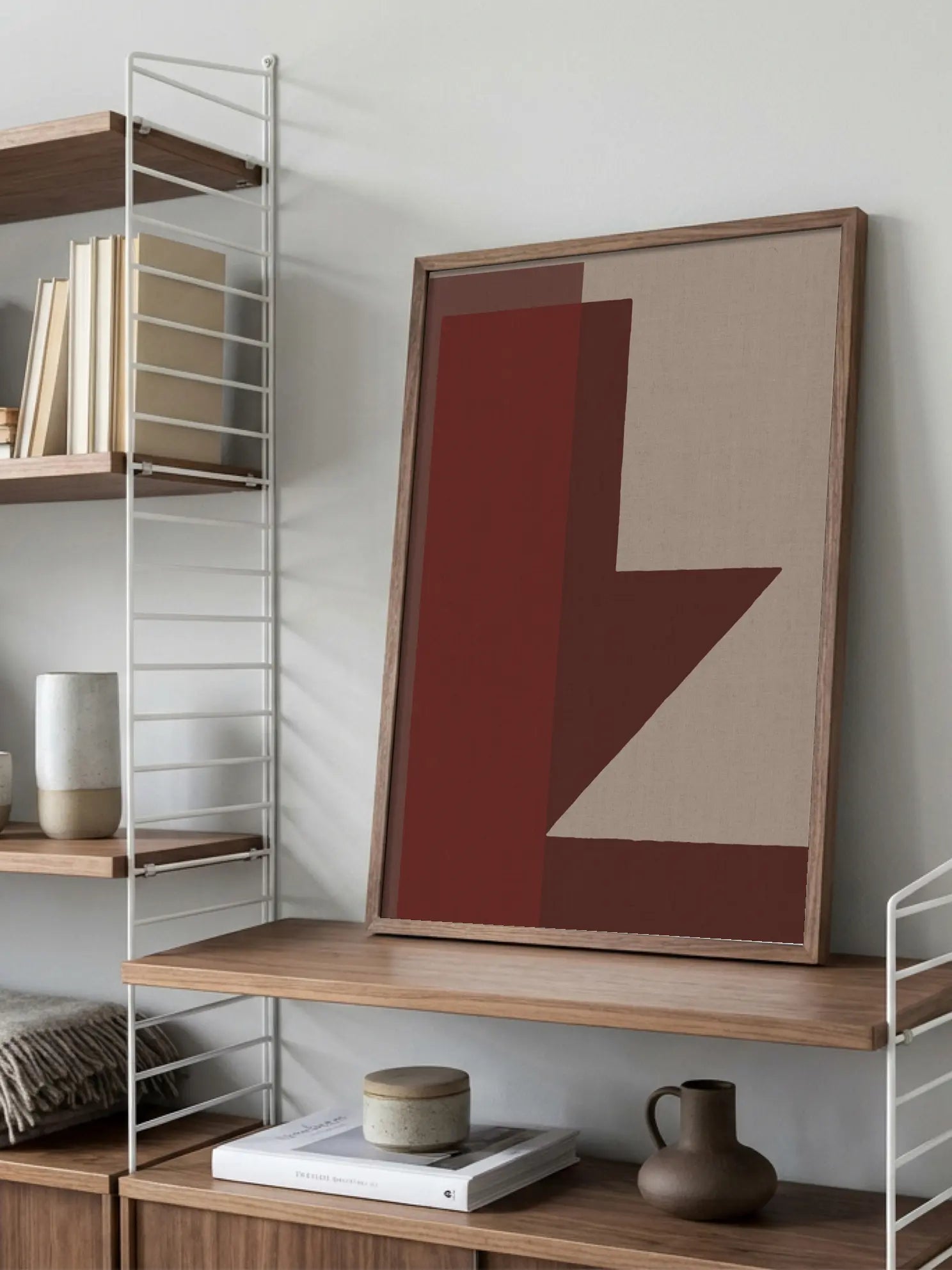 Red Blocks Poster