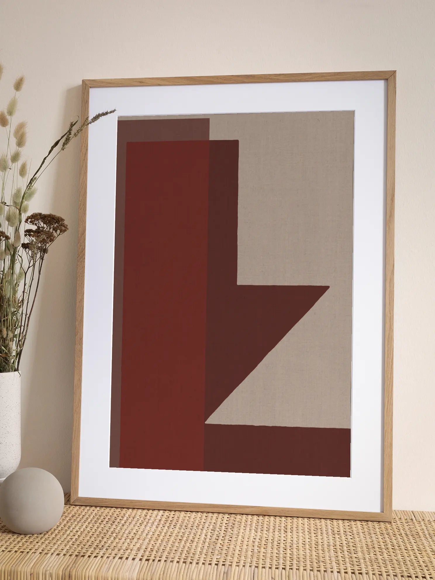 Red Blocks Poster