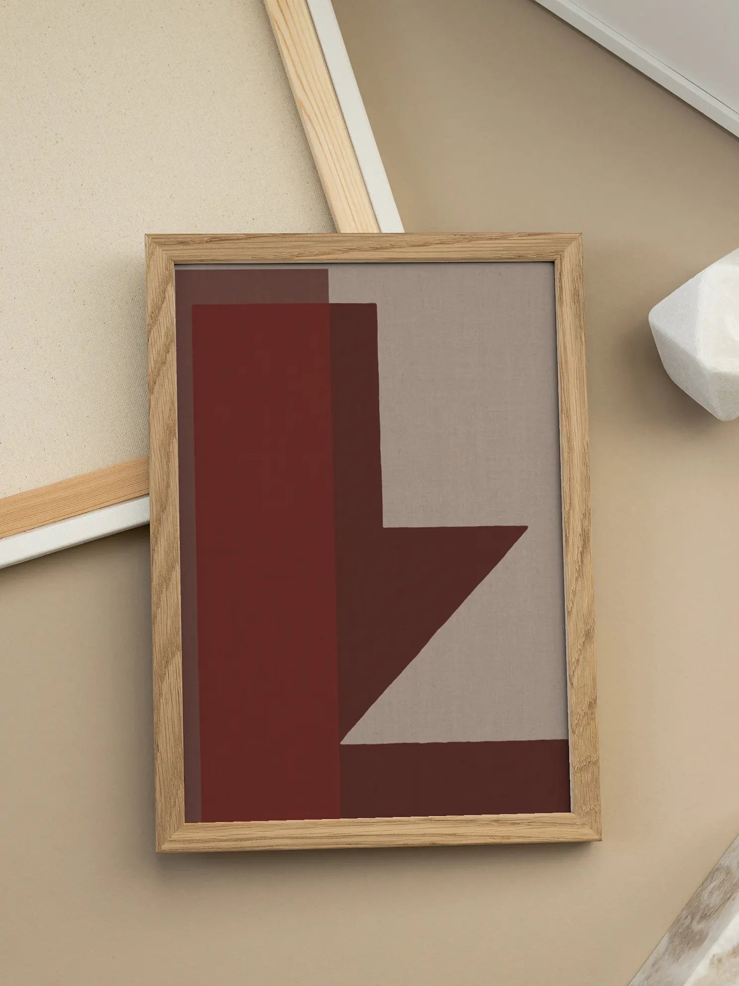 Red Blocks Poster