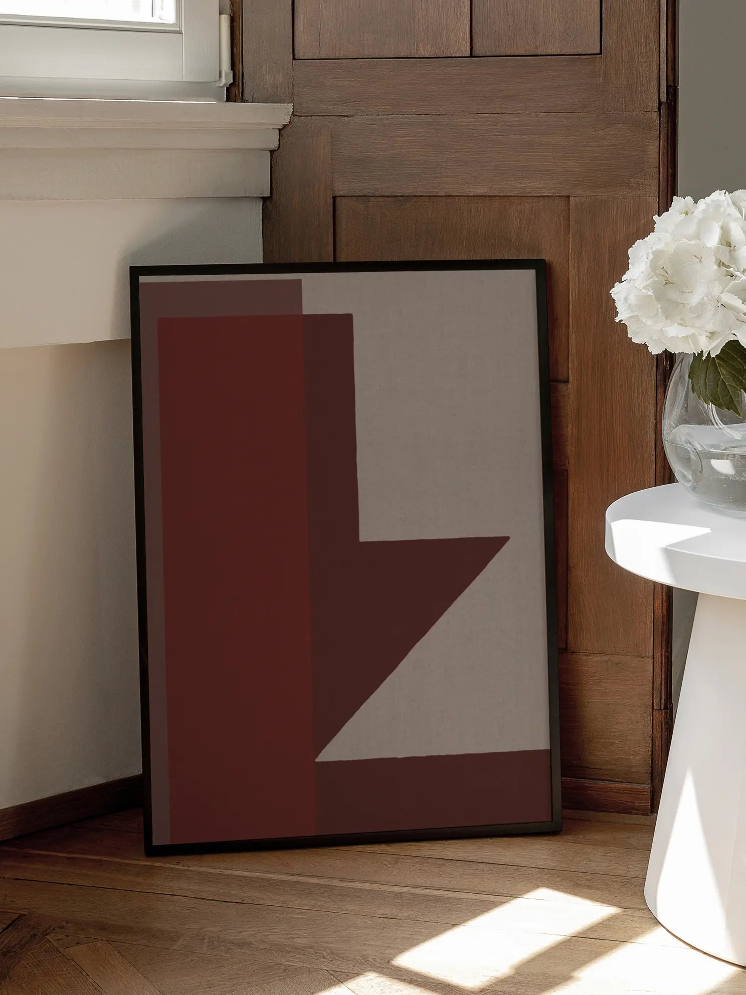 Red Blocks Poster