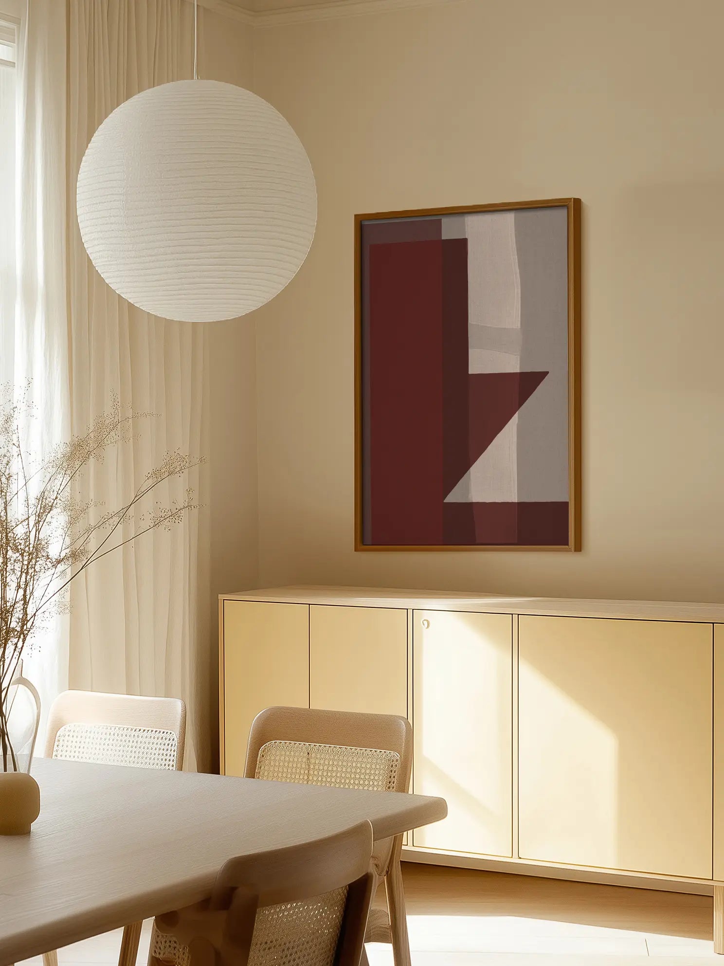 Red Blocks Poster