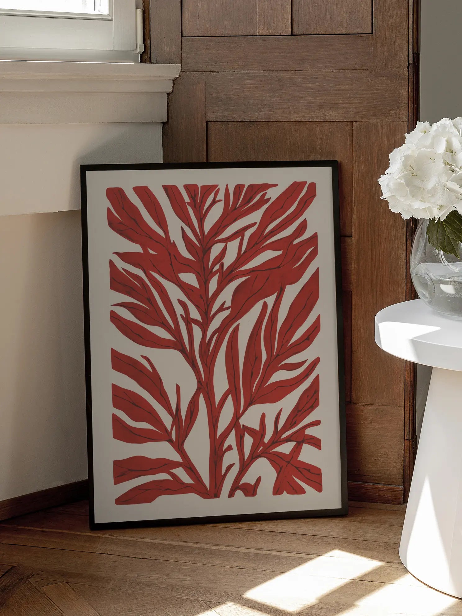 Botanical Red Sprout Poster