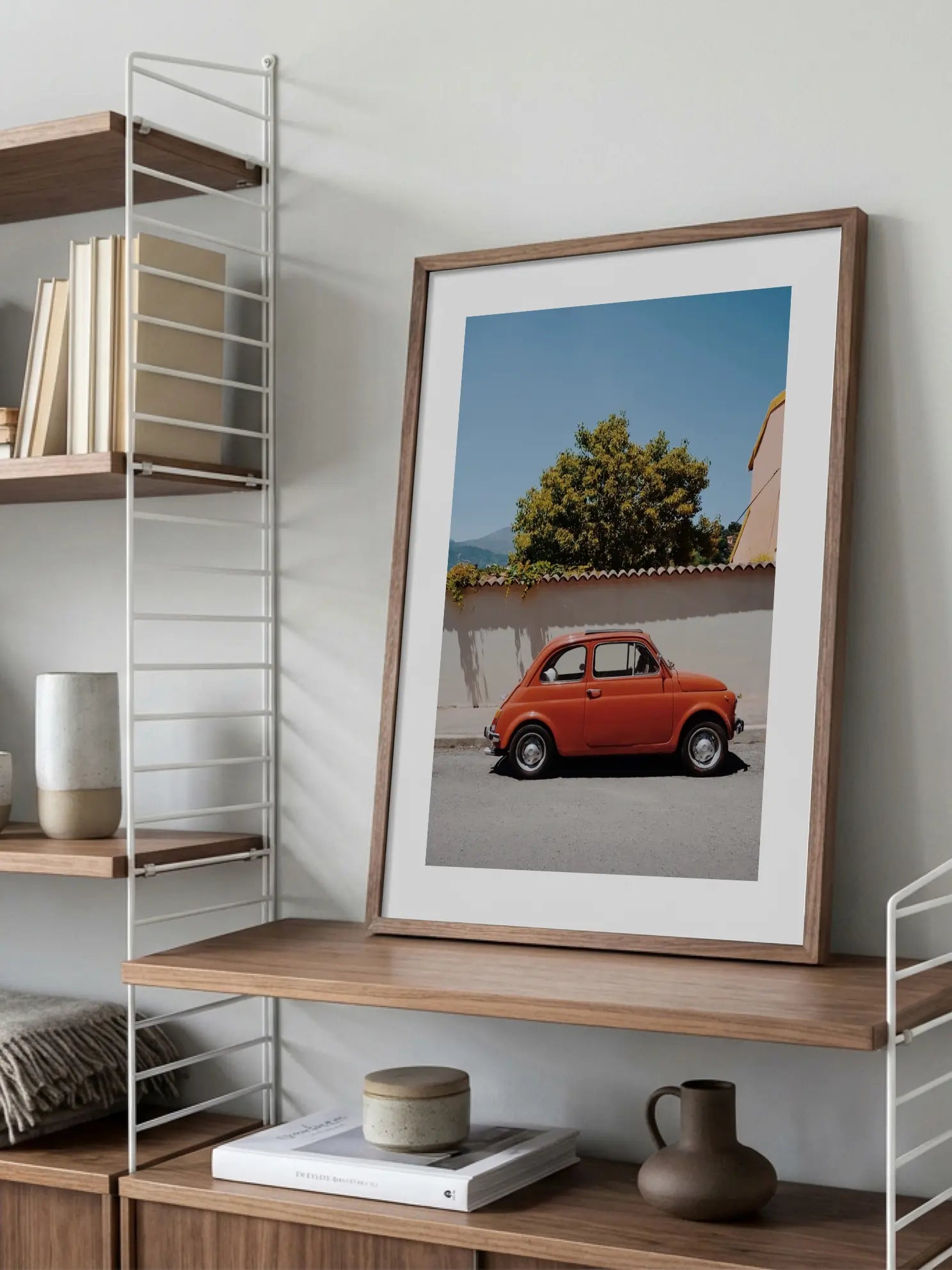 Red Car Poster