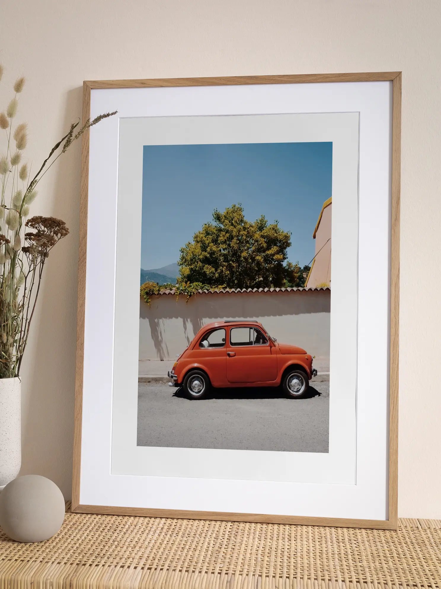 Red Car Poster