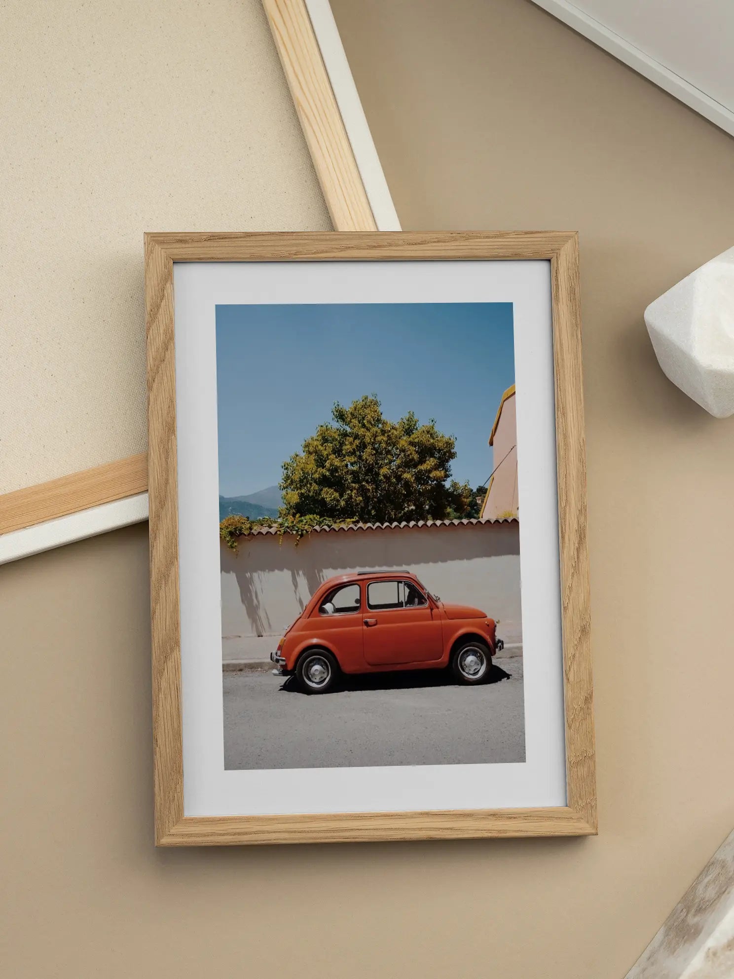 Red Car Poster