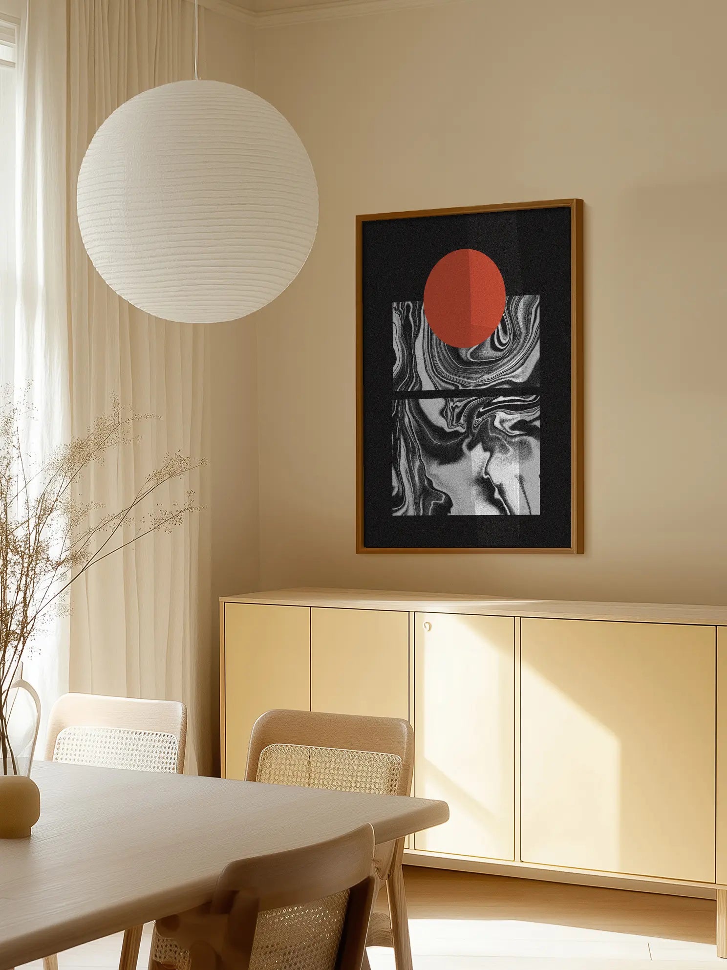 Red Circle Poster