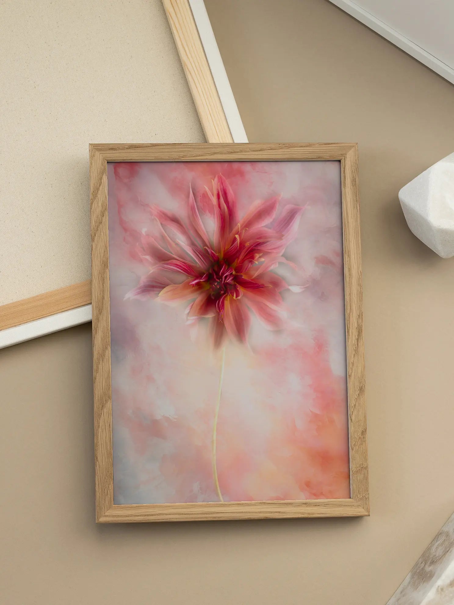Red Dahlia Poster