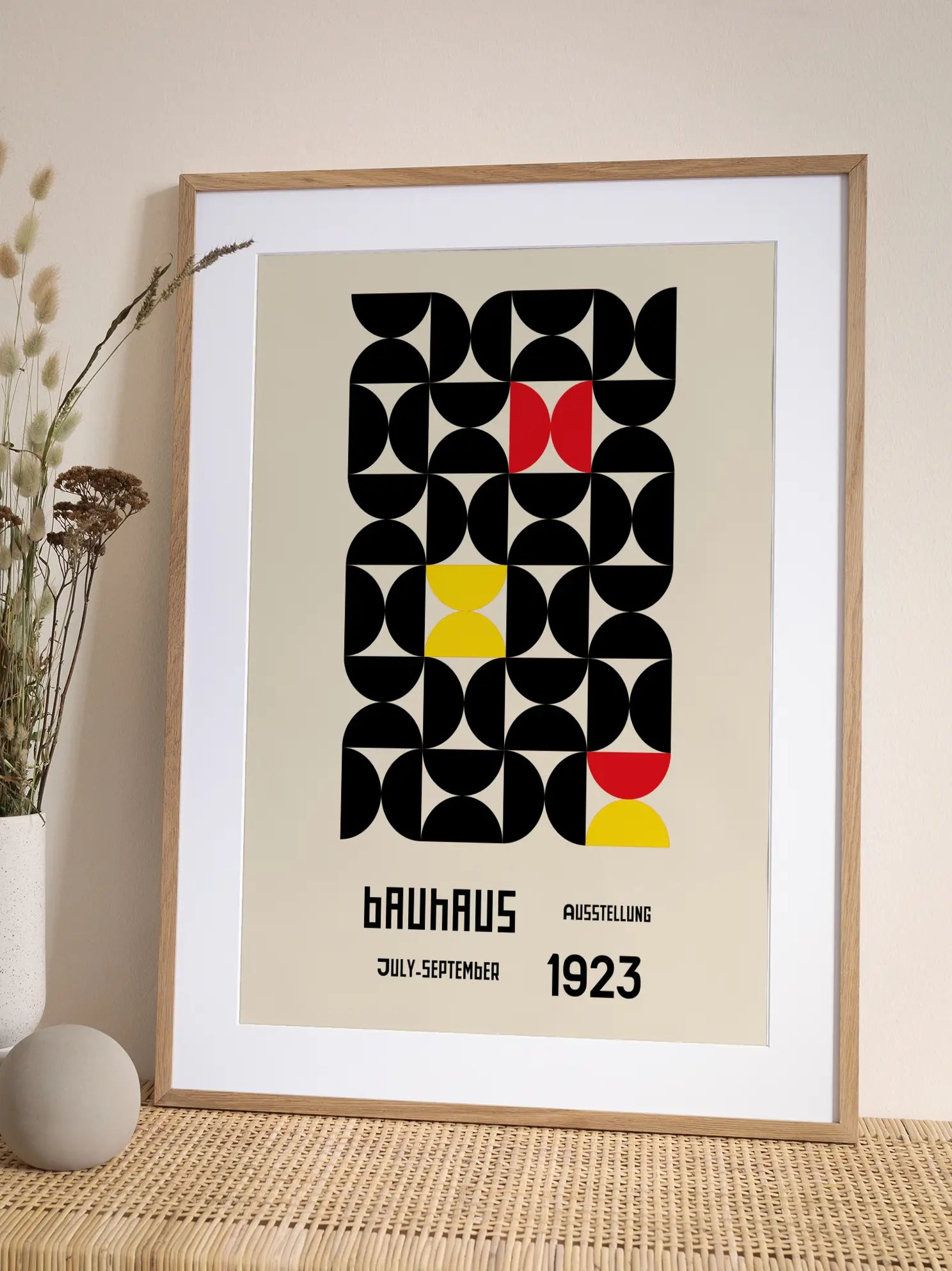 Red Geometry — Bauhaus 1923 Poster