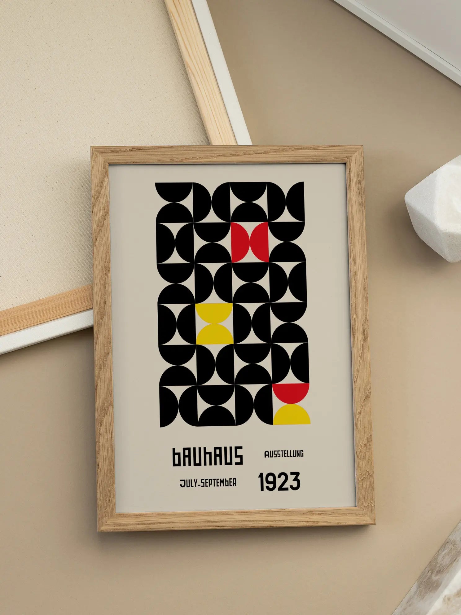 Red Geometry — Bauhaus 1923 Poster