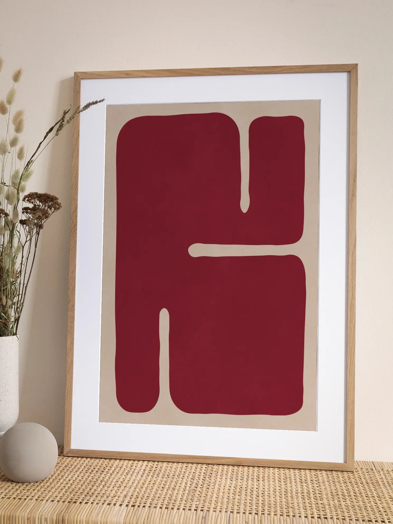 Red Graphic Poster