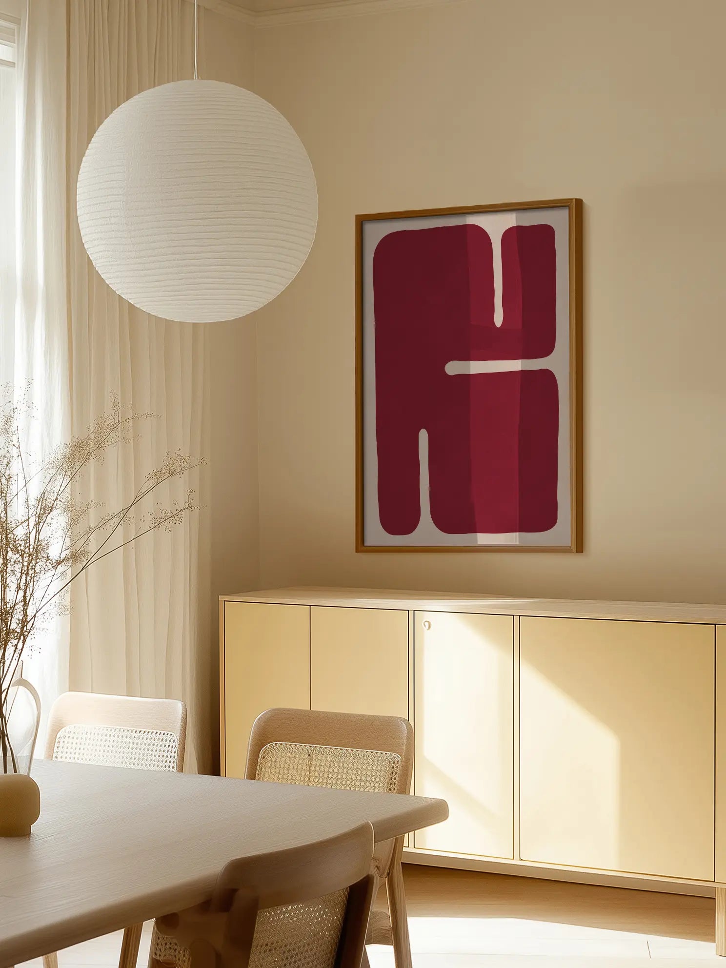 Red Graphic Poster
