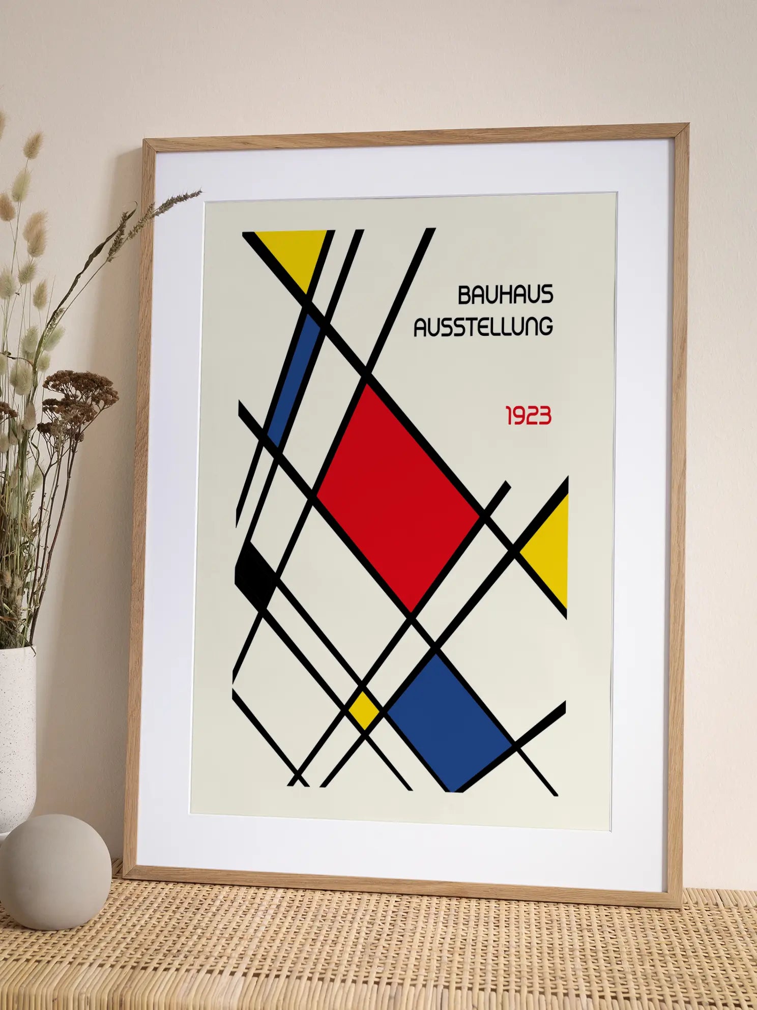 Red Grid — Bauhaus 1923 Poster