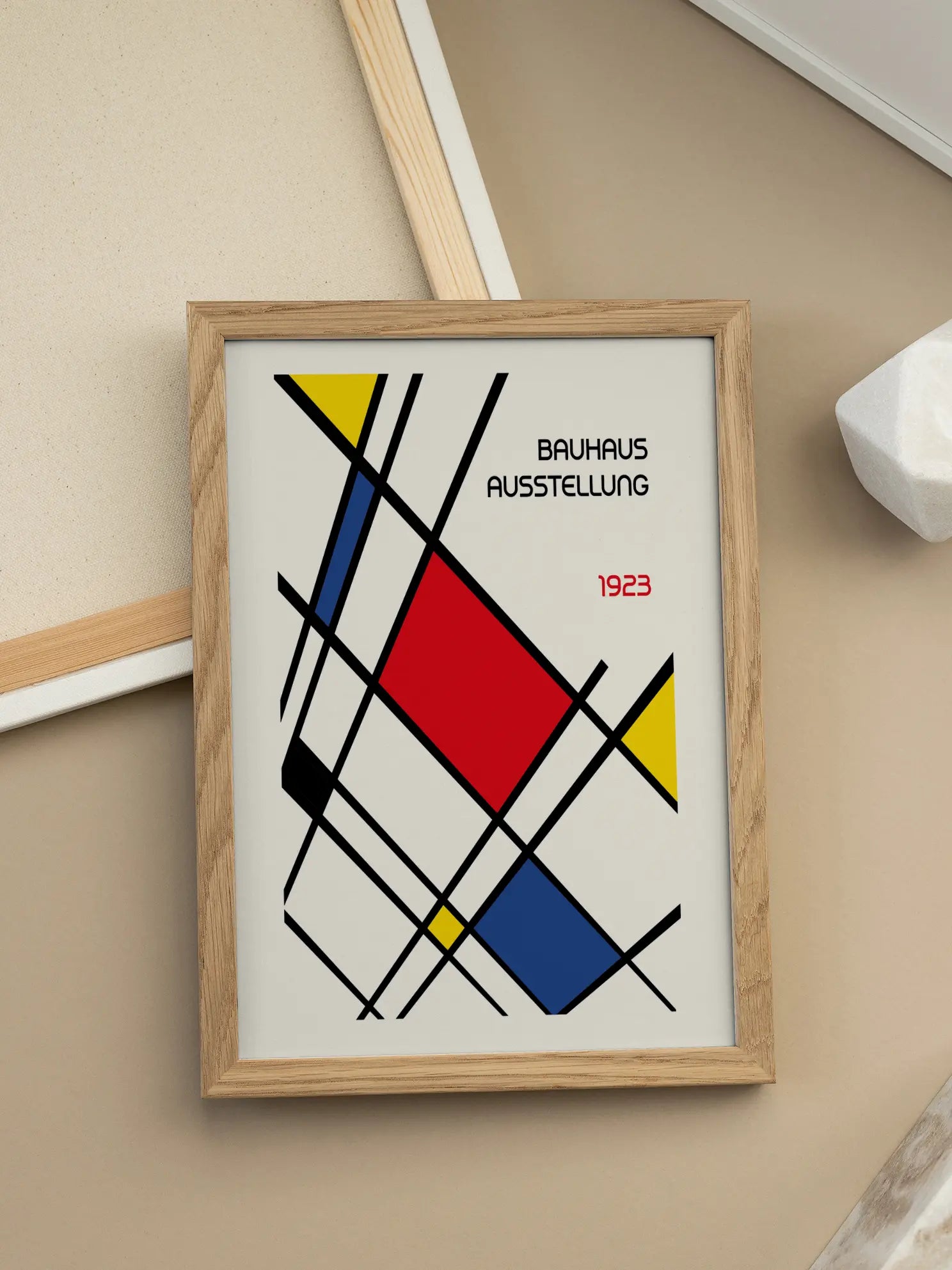 Red Grid — Bauhaus 1923 Poster