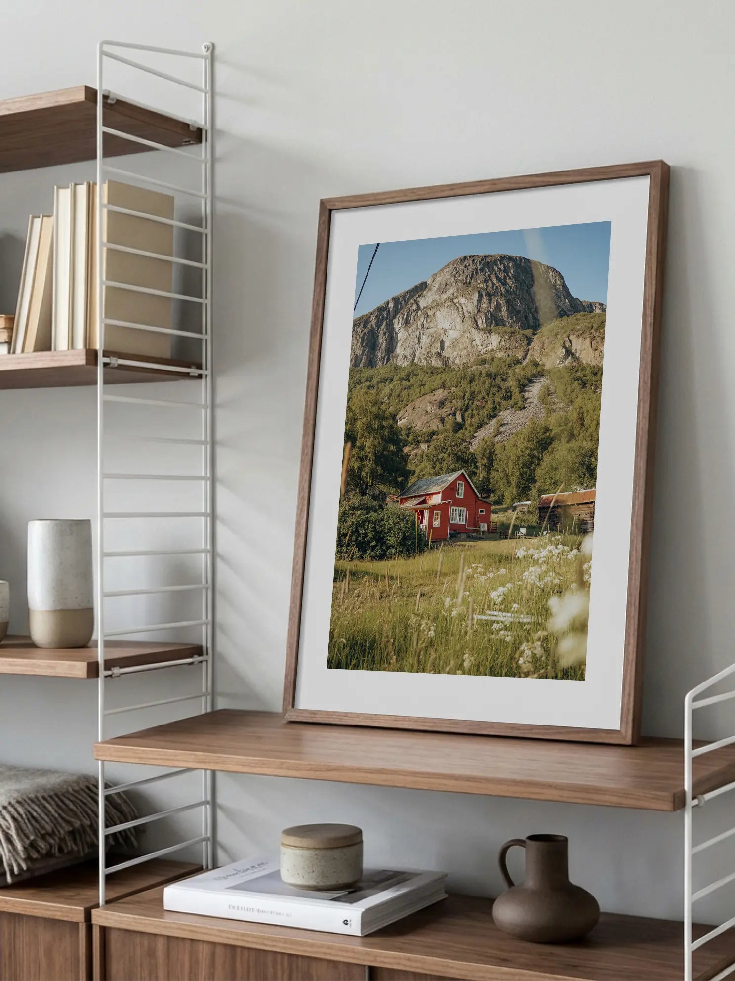 Red House in Nature Poster