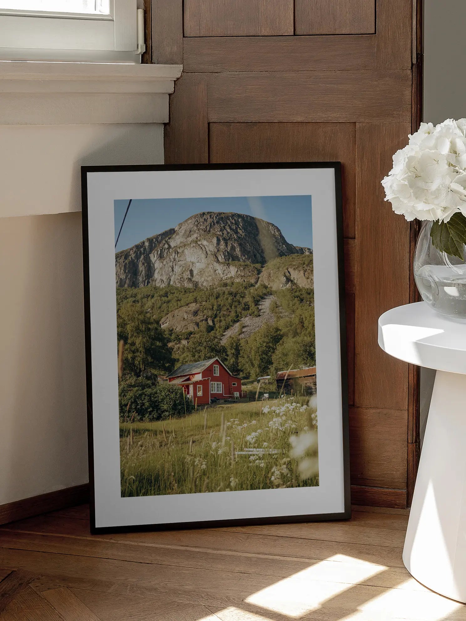 Red House in Nature Poster