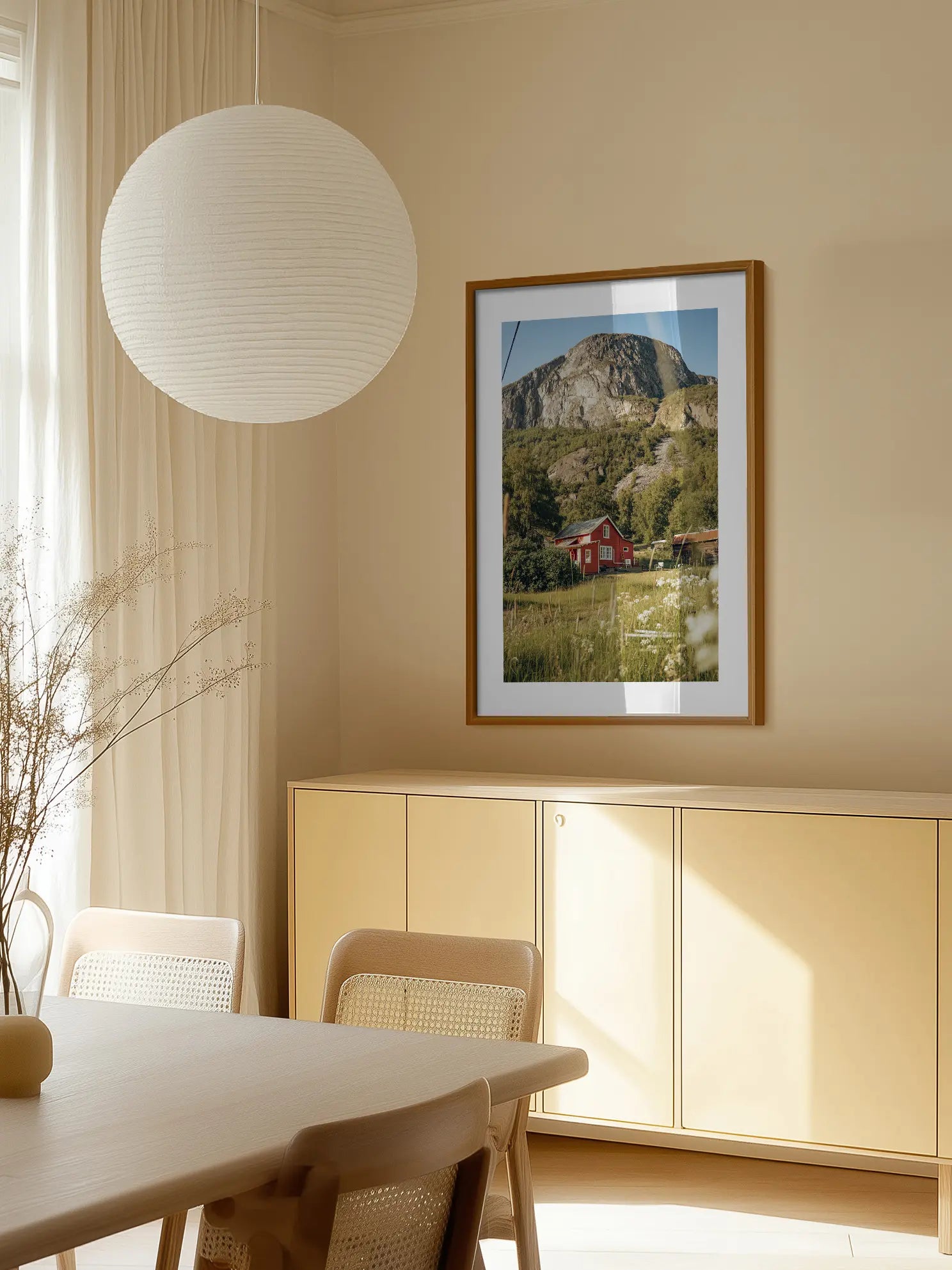 Red House in Nature Poster