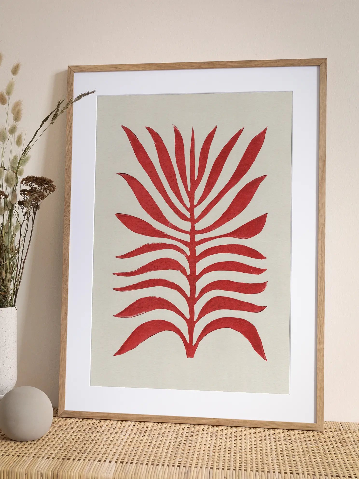 Red Plant Poster