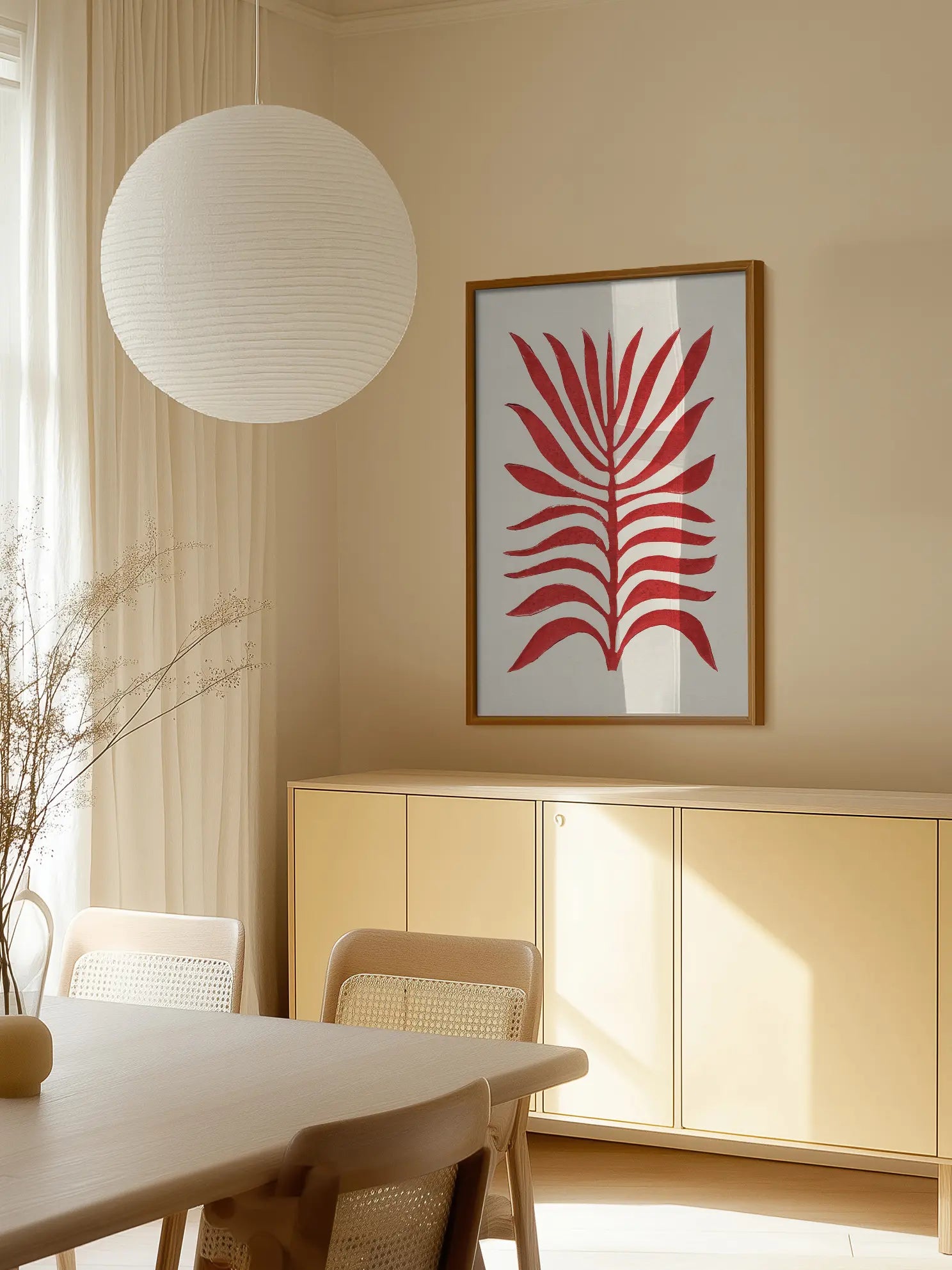 Red Plant Poster