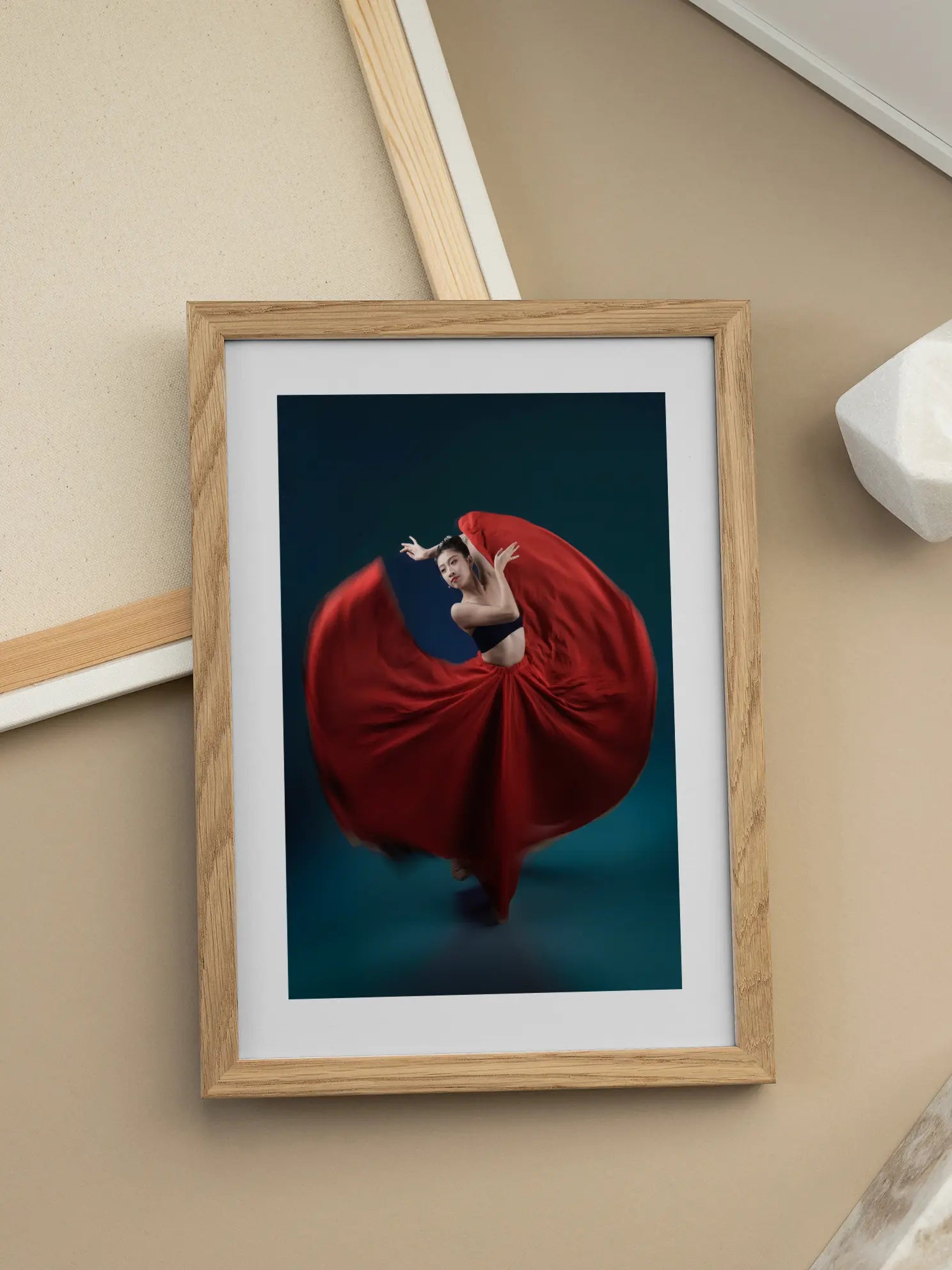 Red Skirt Ballerina Poster