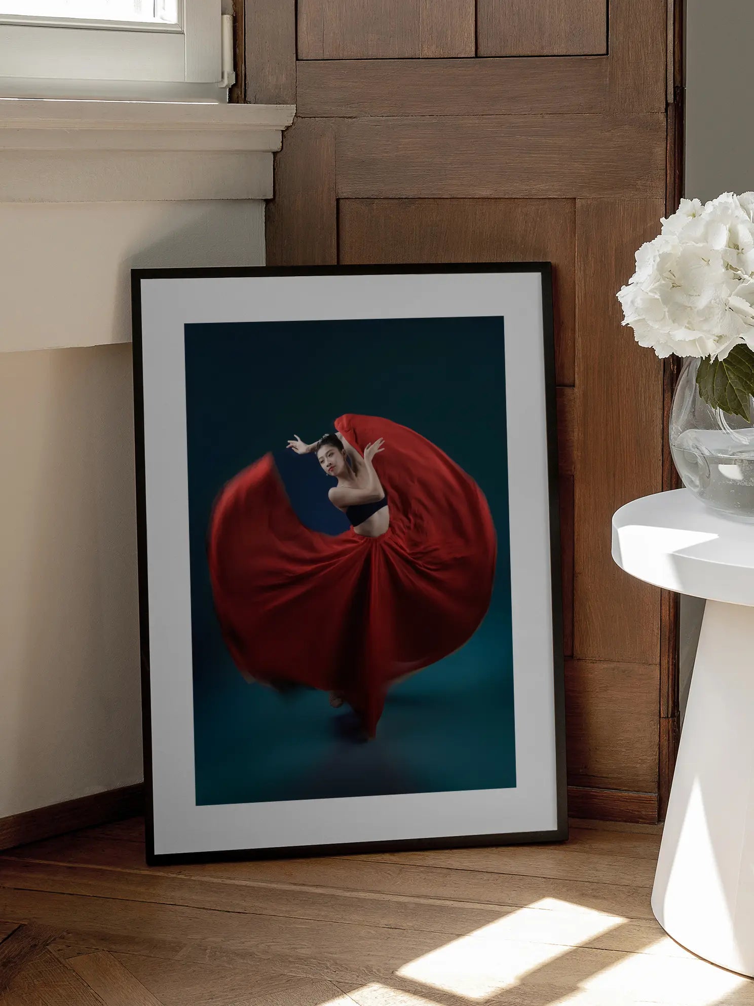 Red Skirt Ballerina Poster
