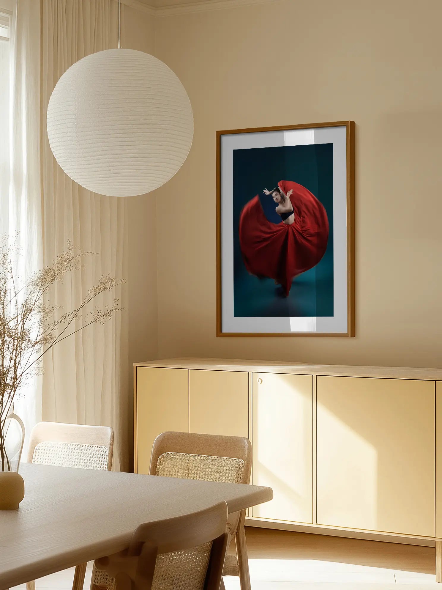 Red Skirt Ballerina Poster