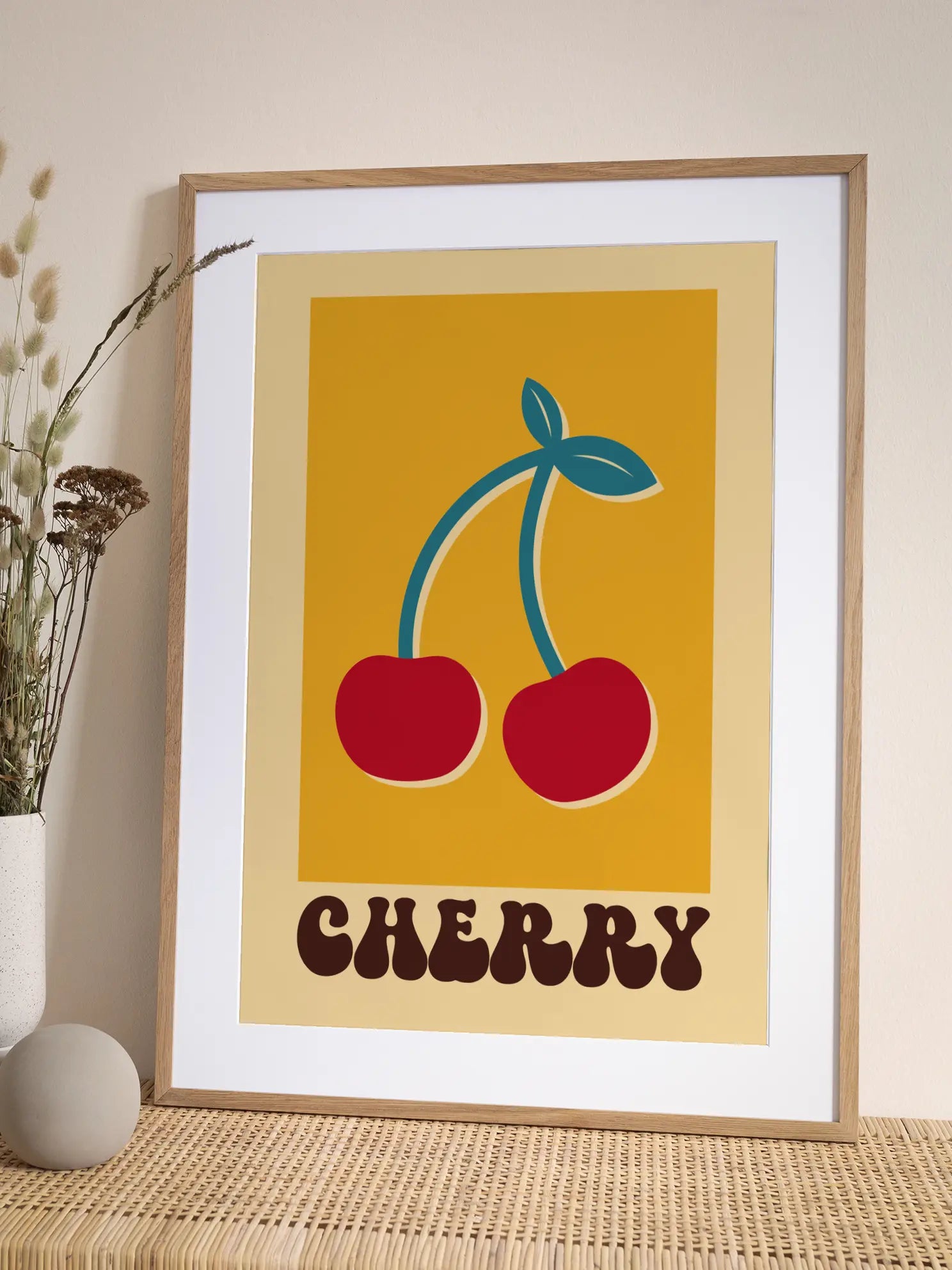 Retro Cherry Poster