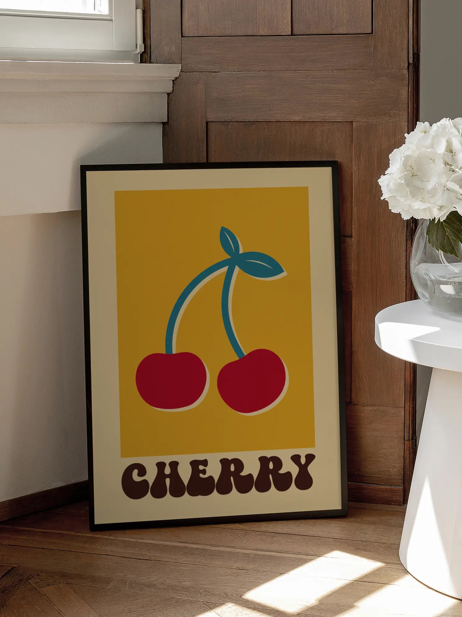 Retro Cherry Poster