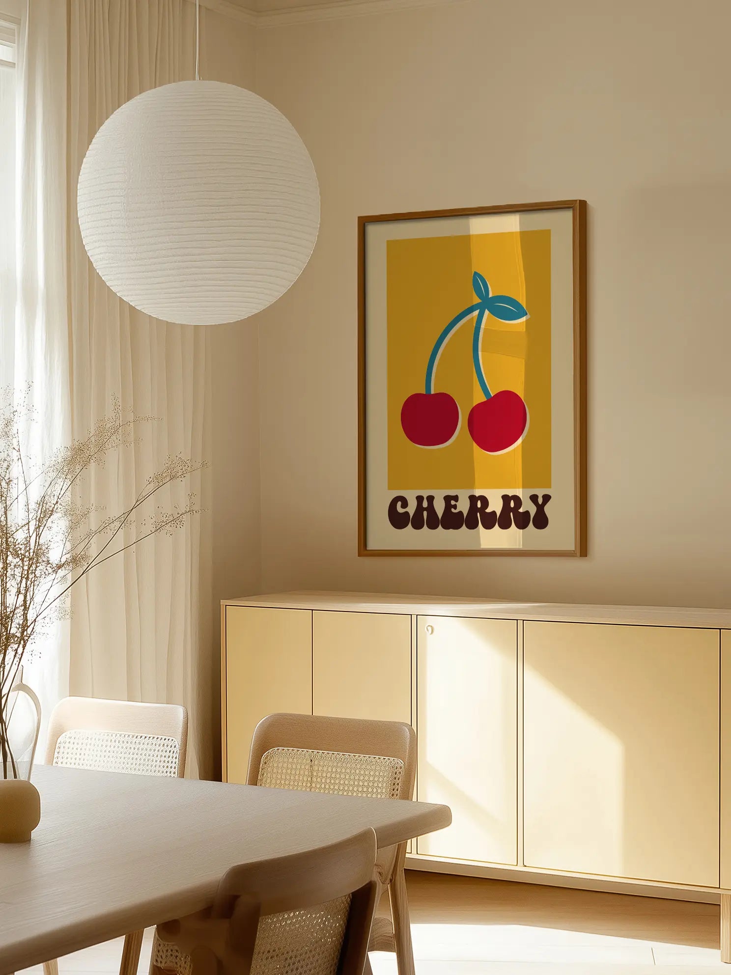 Retro Cherry Poster