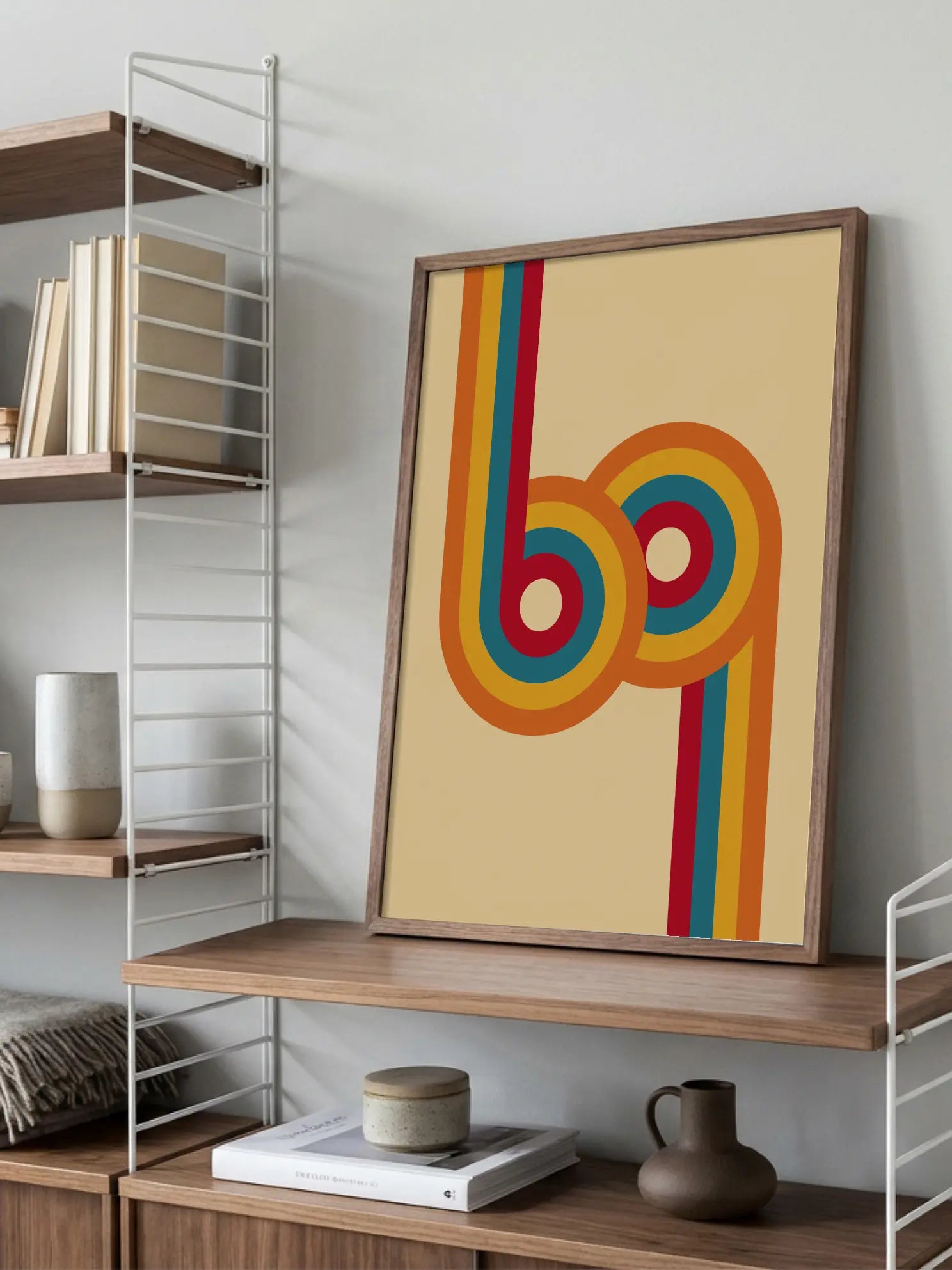 Retro Groovy Loops Poster