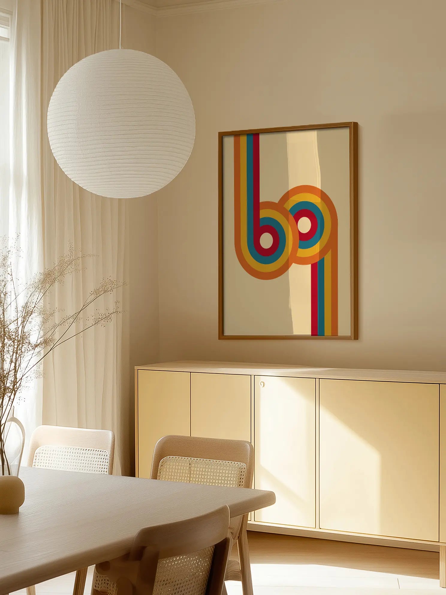 Retro Groovy Loops Poster